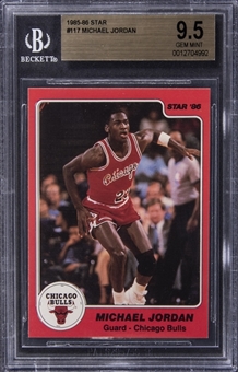 1985-86 Star #117 Michael Jordan Rookie Card - BGS GEM MINT 9.5